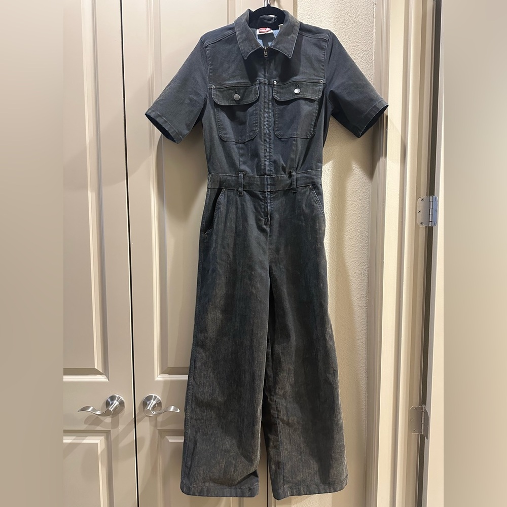 Green Wide Leg High-Waisted Jumpsuit olive